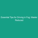 Essential Tips for Driving in Fog: Master Reduced Visibility and Safety
