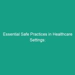Essential Safe Practices in Healthcare Settings: Avoid These Risks Now!