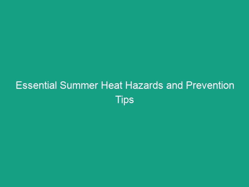 Essential Summer Heat Hazards and Prevention Tips You Must Know