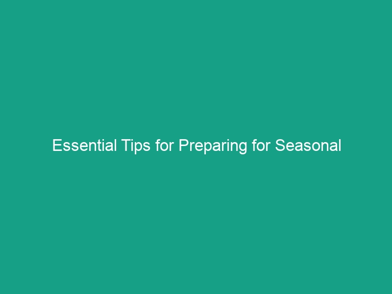 Essential Tips for Preparing for Seasonal Allergies at Work