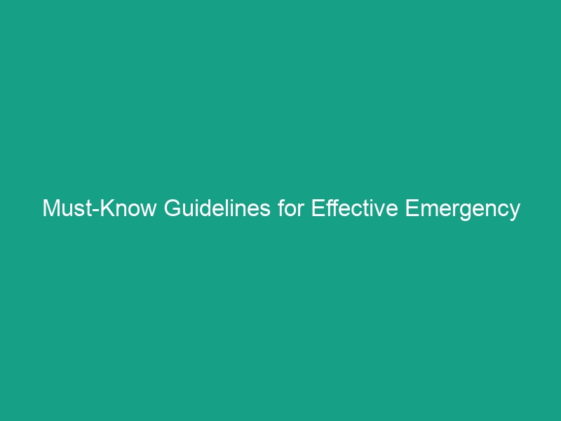 Must-Know Guidelines for Effective Emergency Communication Systems: Radios