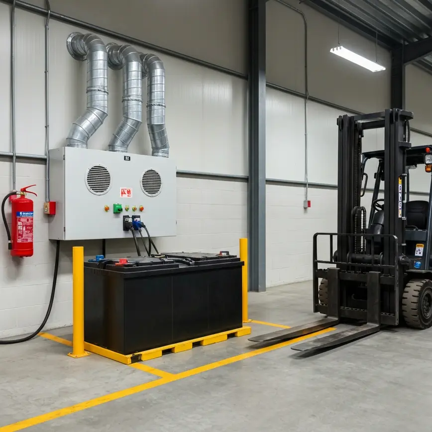 preventing forklift battery fires