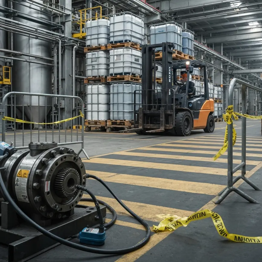 machinery isolation forklift blind spots
