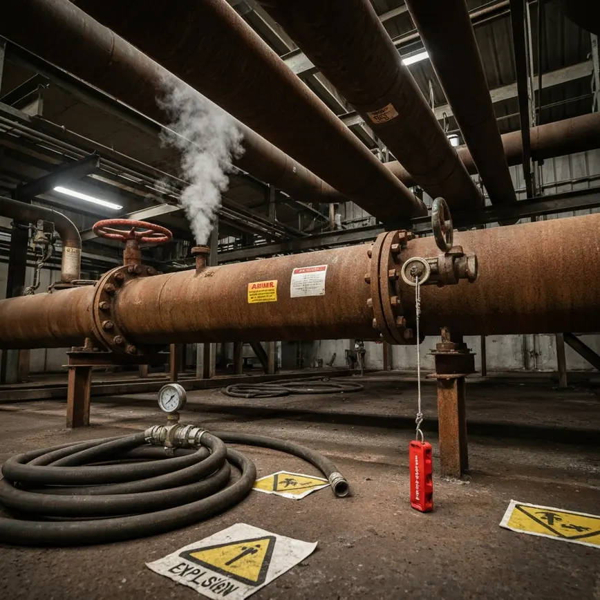 lockout tagout explosion hazards