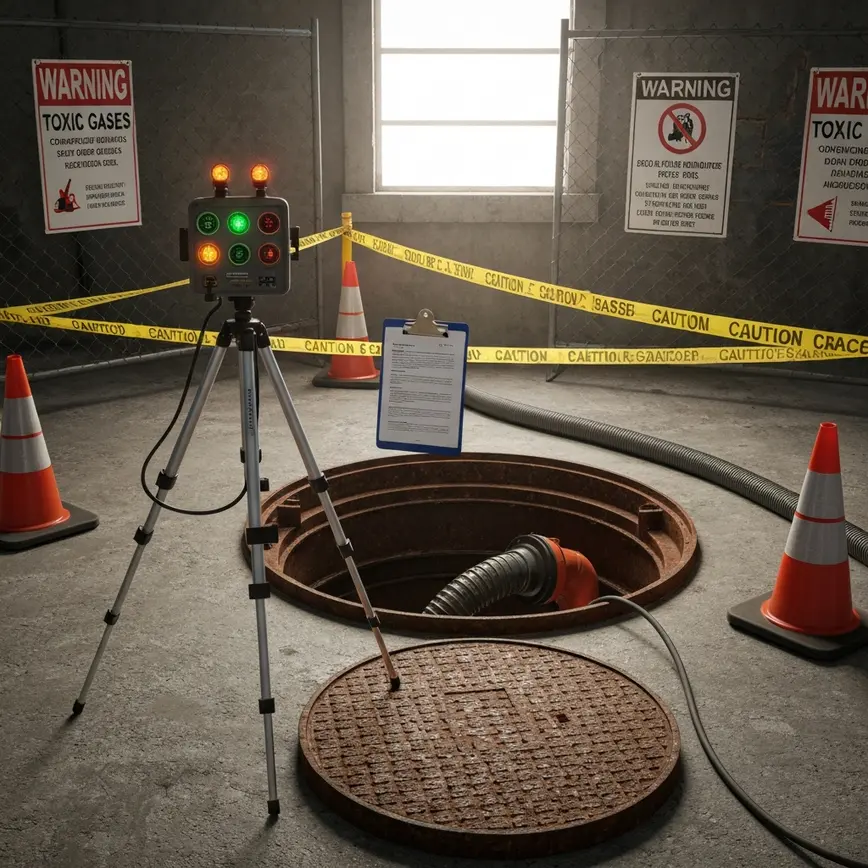 sewer gas confined space