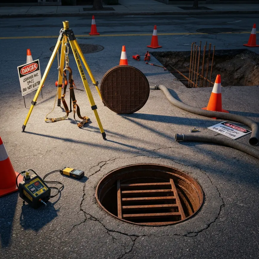 Water Worker Confined Space Toolbox Talk 2026