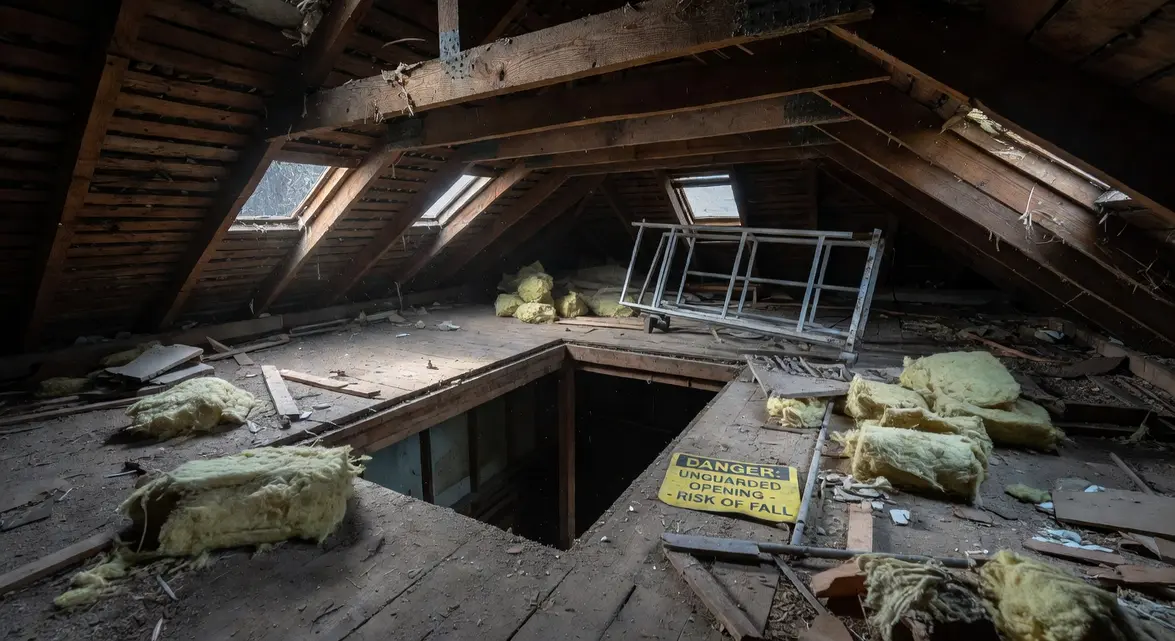 unguarded loft hatch