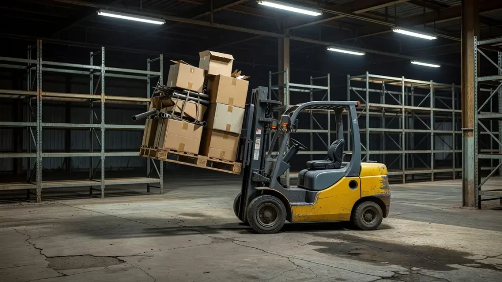 Forklift Falling Load Toolbox Talk 2026
