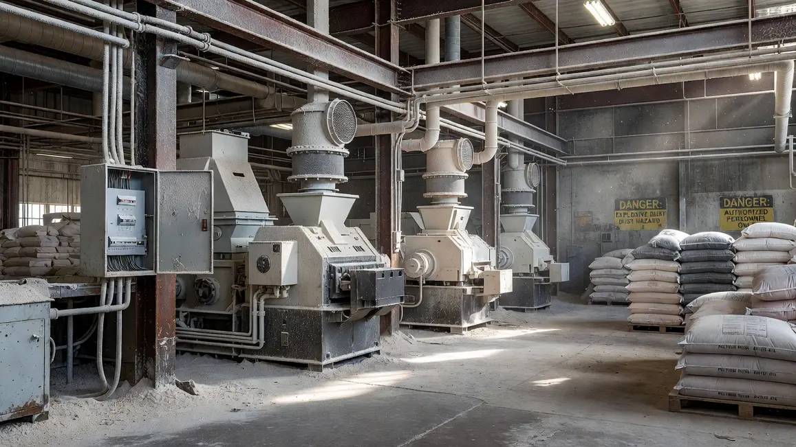 combustible dust fire